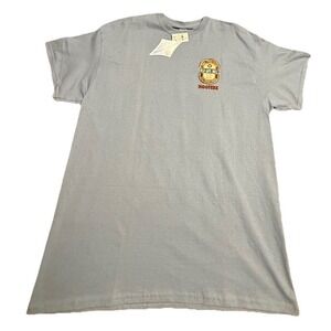 Old Guys Rule  Men's  Graphic T-shirt XL  Blue Double Sided " Still Crazy" NEW